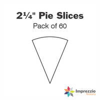 2¼" Pie Slice Papers - Pack of 60