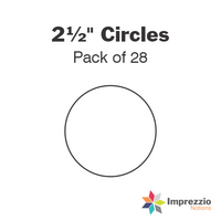 2½" Circle Papers - Pack of 28