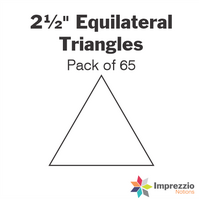 2½" Equilateral Triangle Papers - Pack of 65