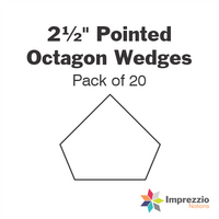 2½" Pointed Octagon Wedge Papers - Pack of 20