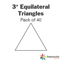 3" Equilateral Triangle Papers - Pack of 40