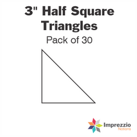 3" Half Square Triangle Papers - Pack of 30