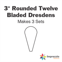 3" Rounded Twelve Bladed Dresdens
