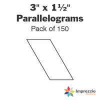 3" x 1½" Parallelogram Papers - Pack of 150
