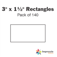 3" x 1½" Rectangle Papers - Pack of 140
