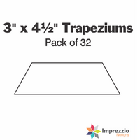 3" x 4½" Trapezium Papers - Pack of 32