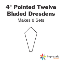 4" Pointed Twelve Bladed Dresdens
