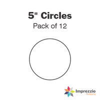 5" Circle Papers - Pack of 12