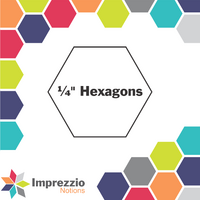 ¼" Hexagon Stamp - ¼" Seam