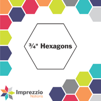 ¾" Hexagon Stamp - ¼" Seam