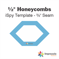 ½" Honeycomb iSpy Template - ⅜" Seam