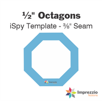 ½" Octagon iSpy Template - ⅜" Seam