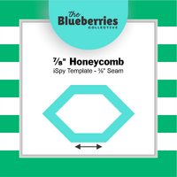 ⅞" Honeycomb iSpy Template - ⅜" Seam