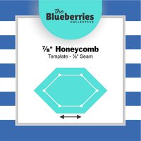 ⅞" Honeycomb Template - ⅜" Seam