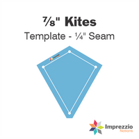 ⅞" Kite Template - ¼" Seam