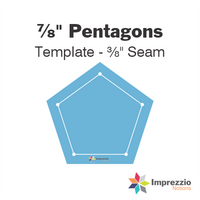 ⅞" Pentagon Template - ⅜" Seam