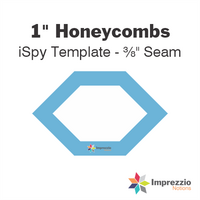 1" Honeycomb iSpy Template - ⅜" Seam