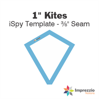 1" Kite iSpy Template - ⅜" Seam