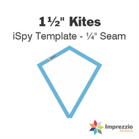 1½" Kite iSpy Template - ¼" Seam