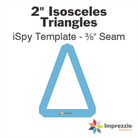 2" 36° Isosceles Triangle iSpy Template - ⅜" Seam