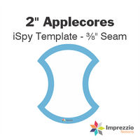 2" Applecore iSpy Template - ⅜" Seam