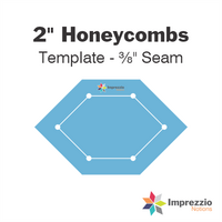 2" Honeycomb Template - ⅜" Seam