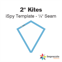 2" Kite iSpy Template - ¼" Seam