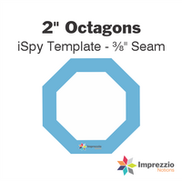 2" Octagon iSpy Template - ⅜" Seam