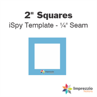 2" Square iSpy Template - ¼" Seam