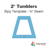 2" Tumbler iSpy Template - ⅜" Seam
