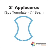 3" Applecore iSpy Template - ¼" Seam