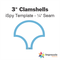 3" Clamshell iSpy Template - ¼" Seam
