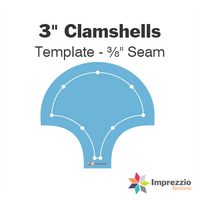 3" Clamshell Template - ⅜" Seam