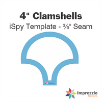 4" Clamshell iSpy Template - ⅜" Seam