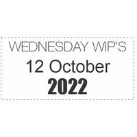 Wednesday WIP's - 12 October 2022