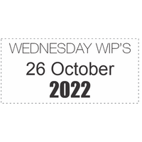 Wednesday WIP's - 26 October 2022