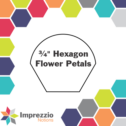 ¾" Hexagon Flower Petals