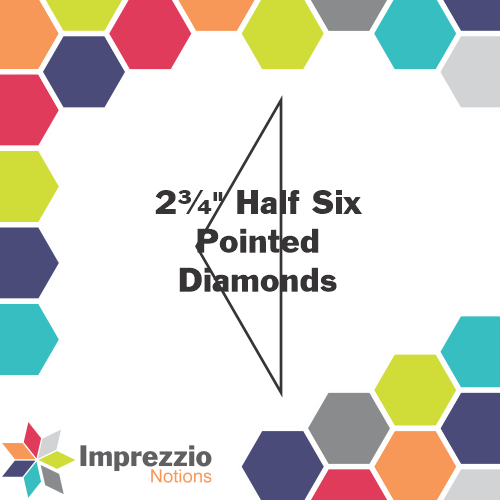 2¾" Half Six Pointed Diamonds
