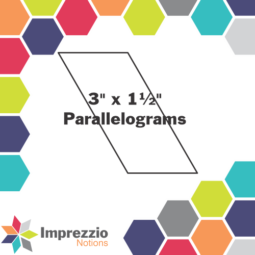 3" x 1½" Parallelograms