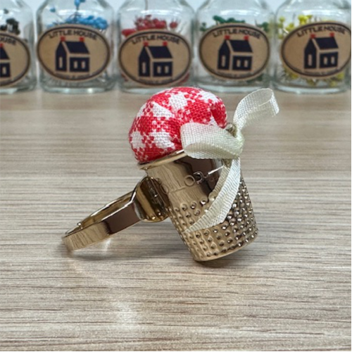 Little House Ring Pincushion - Gold