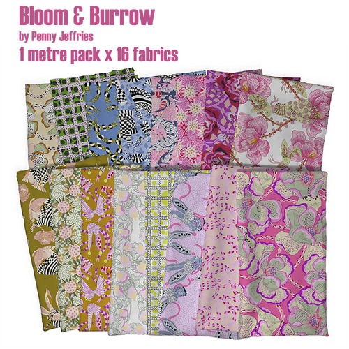 Bloom & Burrow - 1 metre Pack x 16 fabrics