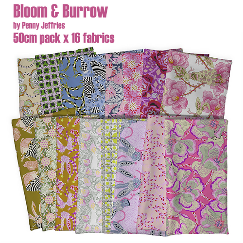 Bloom & Burrow - 50cm Pack x 16 fabrics