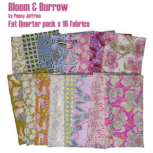 Bloom & Burrow - Fat Quarter Pack x 16 fabrics