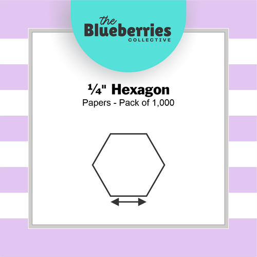 ¼" Hexagon Papers - Pack of 1,000