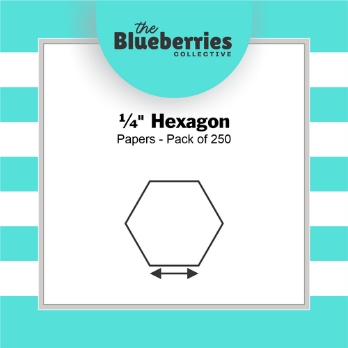 ¼" Hexagon Papers - Pack of 250