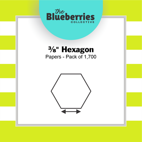 ⅜" Hexagon Papers - Pack of 1,700