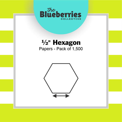 ½" Hexagon Papers - Pack of 1,500