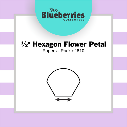 ½" Hexagon Flower Petal Papers - Pack of 610
