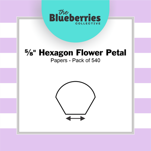 ⅝" Hexagon Flower Petal Papers - Pack of 540
