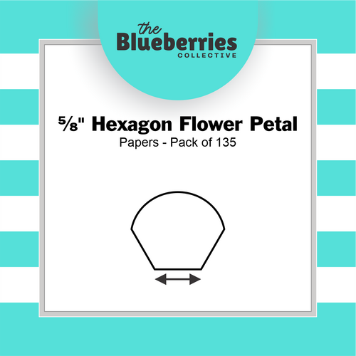 ⅝" Hexagon Flower Petal Papers - Pack of 135